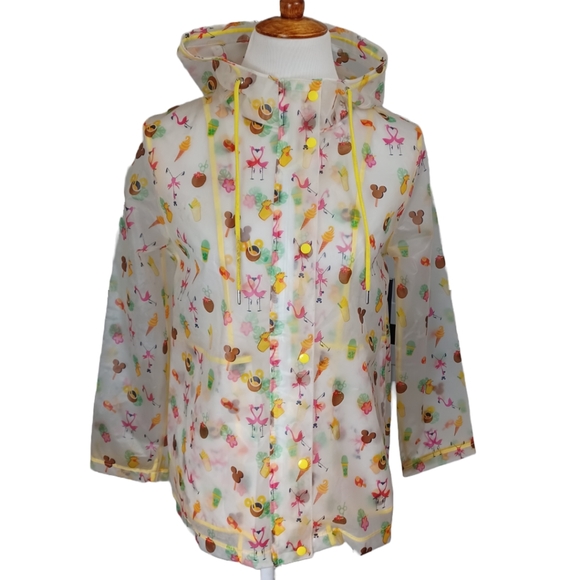 Disney Jackets & Blazers - DISNEY PARKS CLEAR RAIN COAT SIZE XS